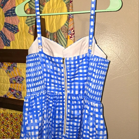 Lilly Pulitzer blue and white plaid dress - Picture 2 of 3